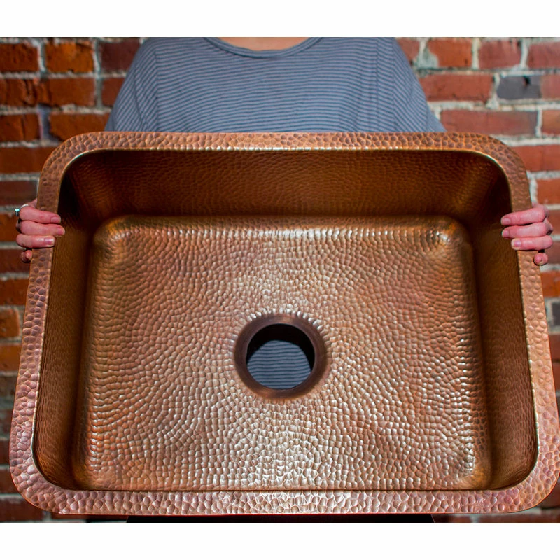 Cheap π SINKOLOGY Orwell 23" Undermount Copper Single Bowl Kitchen Sink π - Image 3