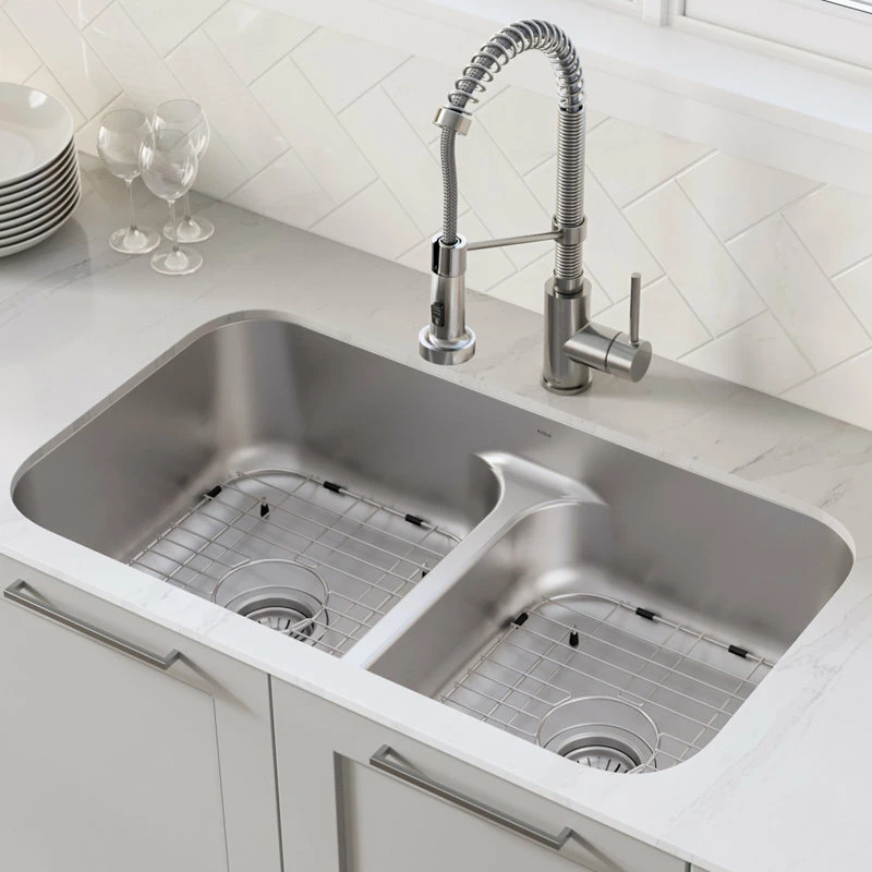 Best reviews of ⌛ Kraus USA, Inc. Premier 32" Undermount Stainless Steel 2-Bowl 16 Gauge Kitchen Sink 50/50 Split ✔️