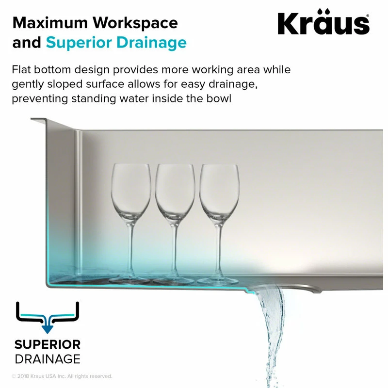 Cheap 🌟 Kraus USA, Inc. Standart PRO 32" Undermount Stainless Steel 1-Bowl 16 Gauge Kitchen Sink 😀 - Image 10