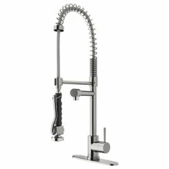 Best reviews of ⌛ VIGO Zurich Pull-Down Kitchen Faucet With Deck Plate, Stainless Steel ✨