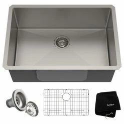 Best Pirce 🎉 Kraus USA, Inc. Standart PRO 28" Undermount Stainless Steel 1-Bowl 16 Gauge Kitchen Sink 💯