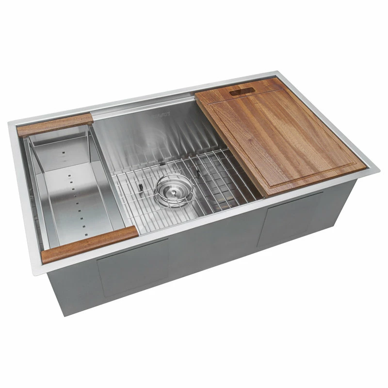 Budget 🤩 Ruvati RVH8300 Undermount 16 Gauge 32" Kitchen Sink Single Bowl ⌛ - Image 9