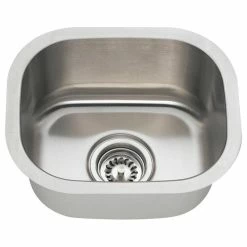 Promo ✨ MR Direct Sinks And Faucets 1512 Stainless Steel Bar Sink, 18-Gauge, Sink Only ❤️