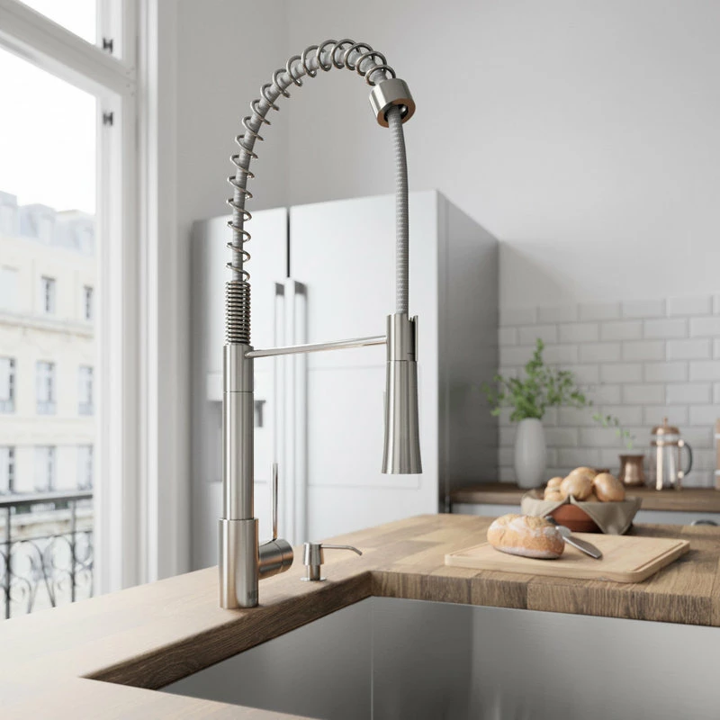 Coupon 🌟 VIGO Laurelton Pull-Down Kitchen Faucet, Stainless Steel 🤩 - Image 3