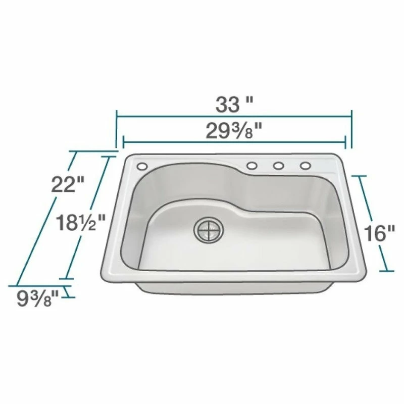 Promo 🔥 MR Direct Sinks And Faucets Single Bowl Topmount Stainless Steel Sink, Sink Only 👍 - Image 2