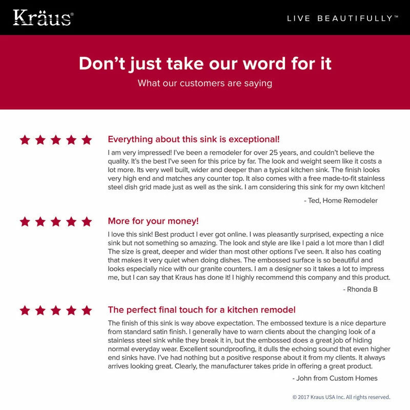 Wholesale โค๏ธ Kraus USA, Inc. Premier 32" Undermount Stainless Steel 2-Bowl 16 Gauge Kitchen Sink 50/50 Split โ - Image 12