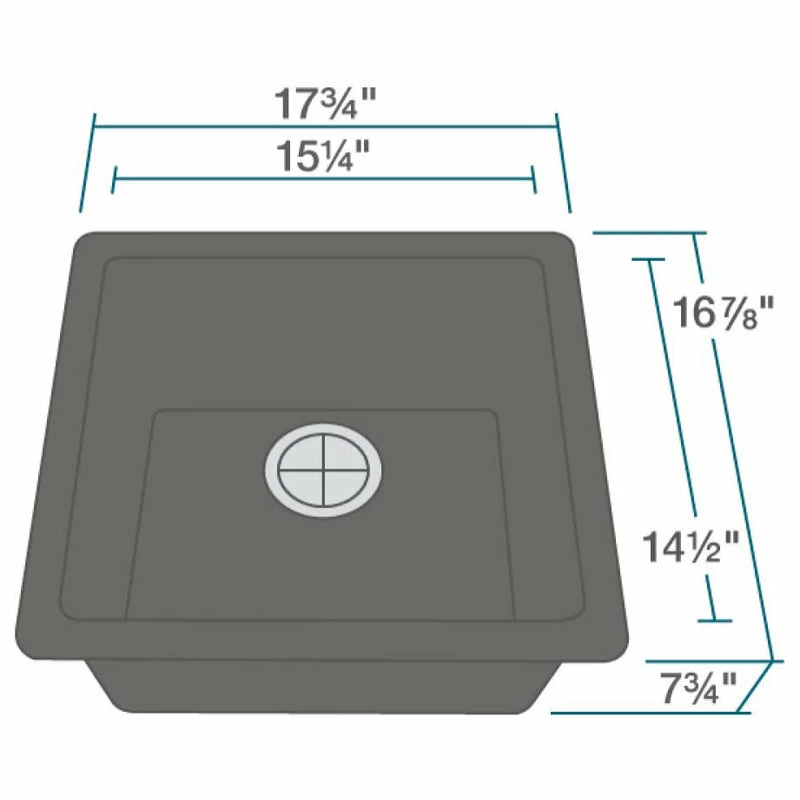Coupon 🎁 MR Direct Sinks And Faucets 805 Dual-mount Single Bowl Kitchen Sink, Black, Colored Strainer 🎉 - Image 3