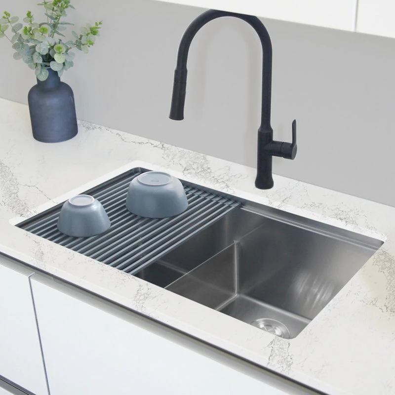 Outlet ⌛ Azuni 28 Inches Undermount Double Bowl Stianless Steel Workstation Kitchen Sink 🛒 - Image 11