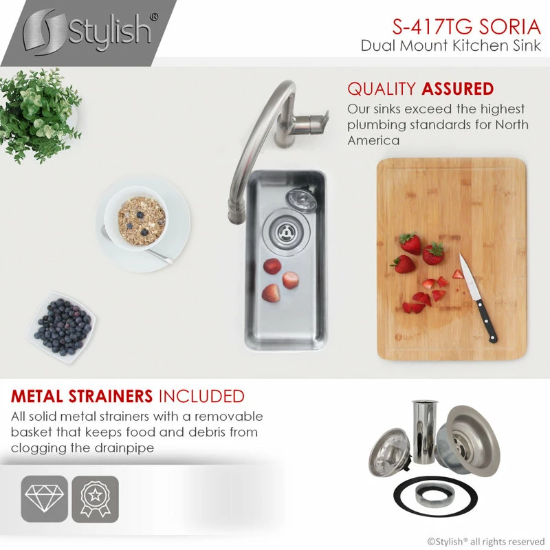 Top 10 ๐ Stylish 9" Undermount Or Drop-in Stainless Steel Bar Sink With Grid And Strainer ๐งจ - Image 8