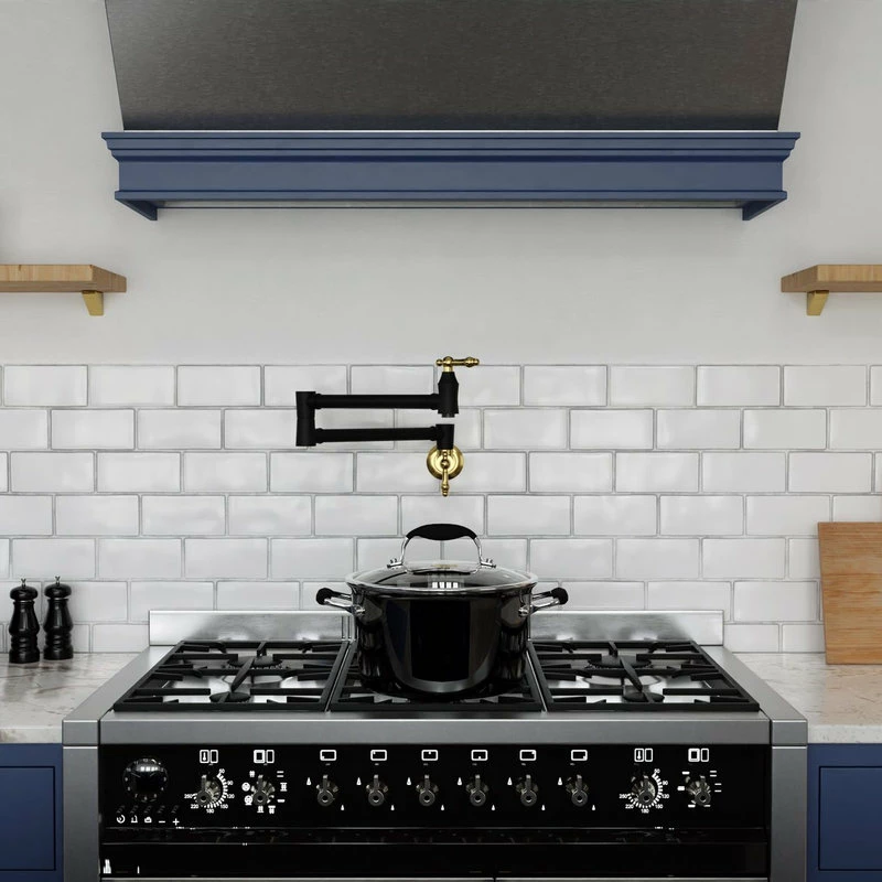 Brand new 😉 ANZZI 24" Wall Mounted Pot Filler With Dual Swivel, Matte Black And Brushed Gold 😍 - Image 3