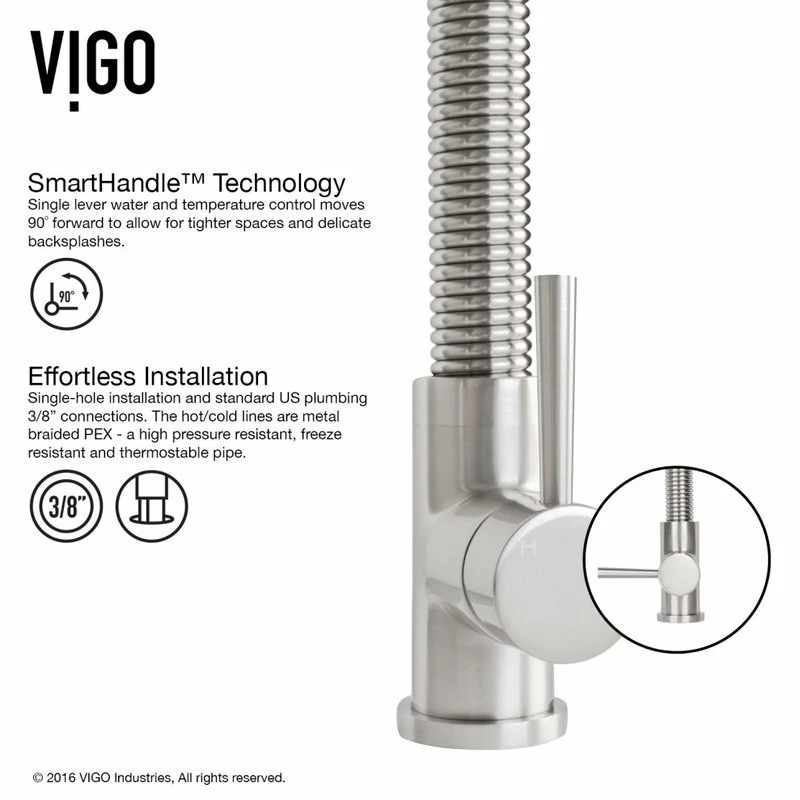 Best deal 😍 VIGO Edison Pull-Down Kitchen Faucet, Stainless Steel 🔔 - Image 6