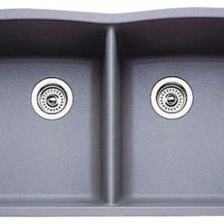 Brand new 😀 Blanco Drop-In Equal Double Bowl Silgranit II, Undermount Sink, Cafe Brown, Meta 😀