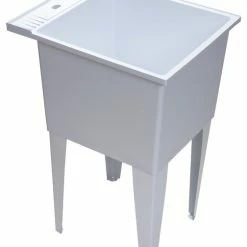 Cheapest ✨ PROFLO PFLT2024 20" Single Compartment Floor Mounted Laundry Sink - White ⌛