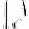 Best Sale 👏 Kohler Simplice Kitchen Faucet W/ 16-1/8" Pull-Down Swing Spout, Polished Chrome 🔥
