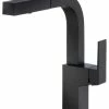 Best Pirce 💯 Gerber Plumbing Gerber Mid-Town Pullout Spray Single Hole Kitchen Faucet, Satin Black, D404562BS ⌛
