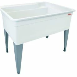 Coupon 💯 E. L. Mustee & Sons, Inc. Mustee Bigtub Utilatub Floor-Mount 24-inx40-in Laundry Tub, White, 40"x23"x34" 🎁