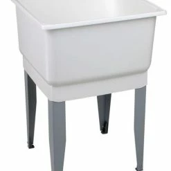 Buy 🧨 E.L. Mustee Mustee 14 Utilatub® Floor Mount Laundry/Utility Tub, 23" X 25", White ✨