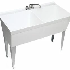 Best deal ⌛ Swan 23.375x45.375x33.625 Veritek Utility Tub, White 😉