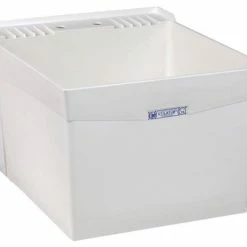 New 🔔 E. L. Mustee & Sons, Inc. MUSTEE 18W 24x20x14-3/8 WALL MOUNT UTILITY SINK DURASTONE 😉